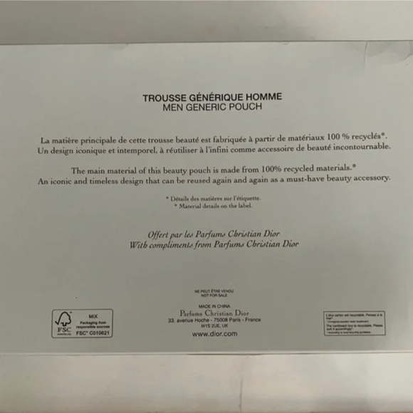 DIOR Bag NEW BOX Navy Blue Black - Picture 9 of 9